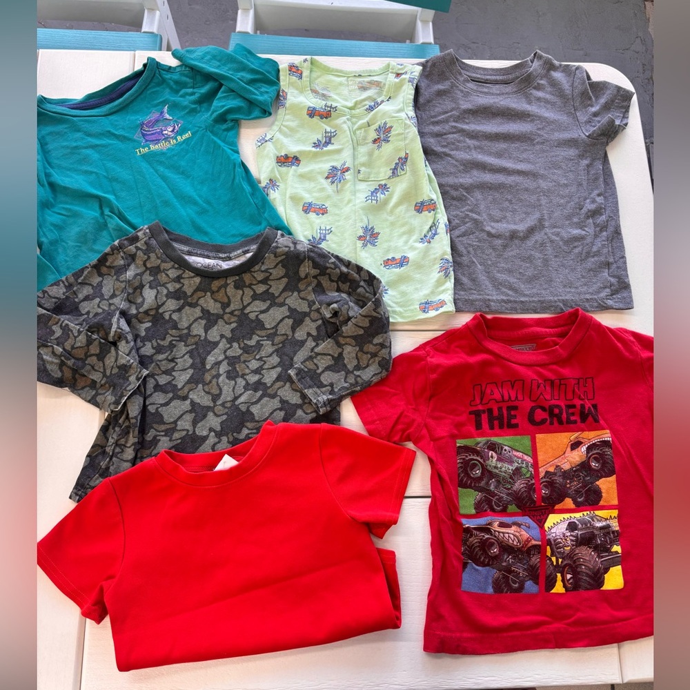 6 Toddler 2T Boy T-Shirts